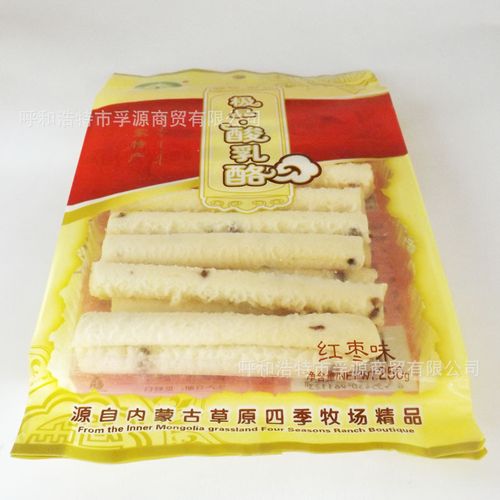 干酪乳制品-內(nèi)蒙特產(chǎn)奶棒 紅棗味 250g 奶酪 袋裝 工廠穩(wěn)定直供貨源